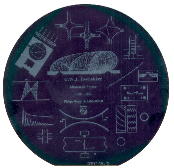 silicon wafer as souvenir of my NatLab years