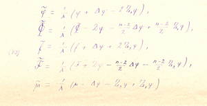 On the question of the geometry of curved space, equations